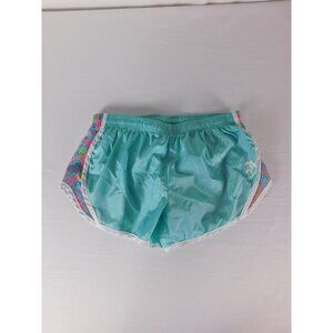 Simply Southern Running Shorts Womens Medium Blue Lined Drawstring Athletic